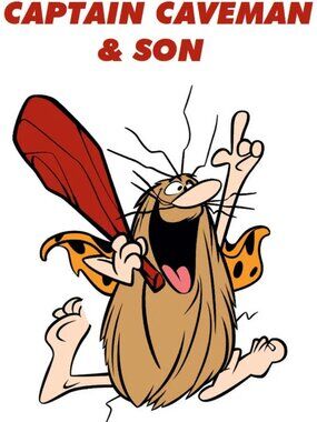 CAPTAIN CAVEMAN AND SON CARTOON COMPLETE ON DVD W/DVD CASE